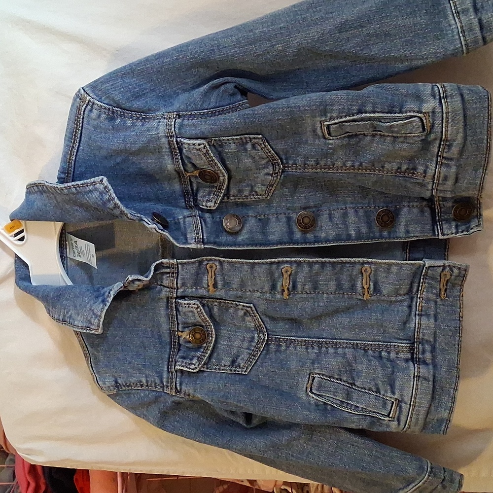 Cute Girls Carter's Light Blue Denim Jean Jacket for Kids